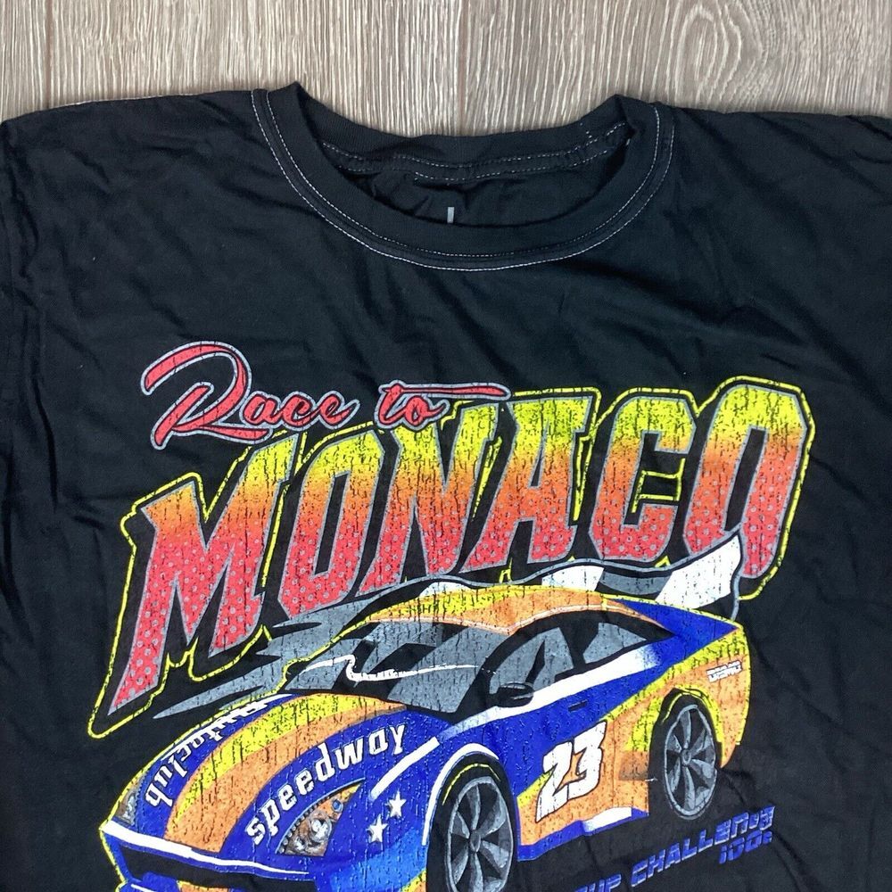 Race To Monaco Speedway 23 L Shirt Tshirt Short sleeve Racing‎ NASCAR
